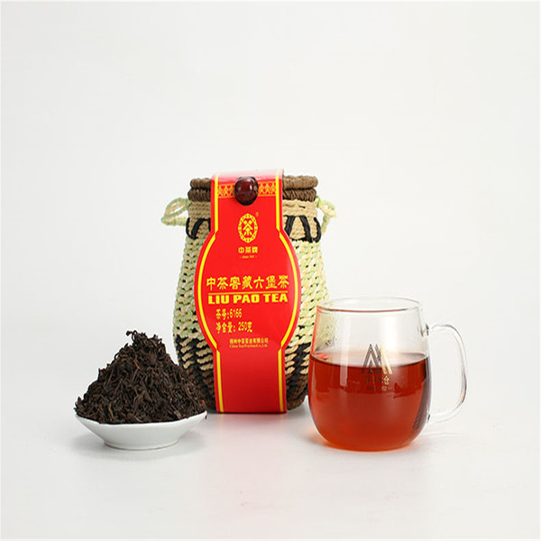 CHINA LIU PAO TEA 6166 Liupao Hei Cha Liu Bao Aged Black Dark Tea In Basket 250g