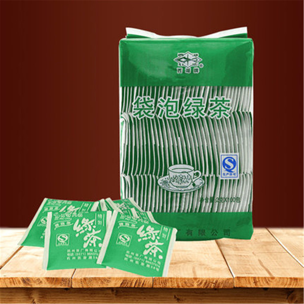 Top New 200g longjing tea bag 2g*100 teabag chinese organic dragon green tea bag