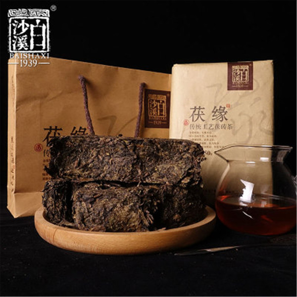 Hunan Anhua Bai Sha Xi Dark Tea Golden Flower Fu Zhuan Black Tea 750g
