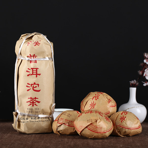 500g Yunnan Xiaguan Puer Ripe Pu'er Shu Puerh Cooked Pu-er Tea Xiao Fa Tuo Cha Chinese Tea