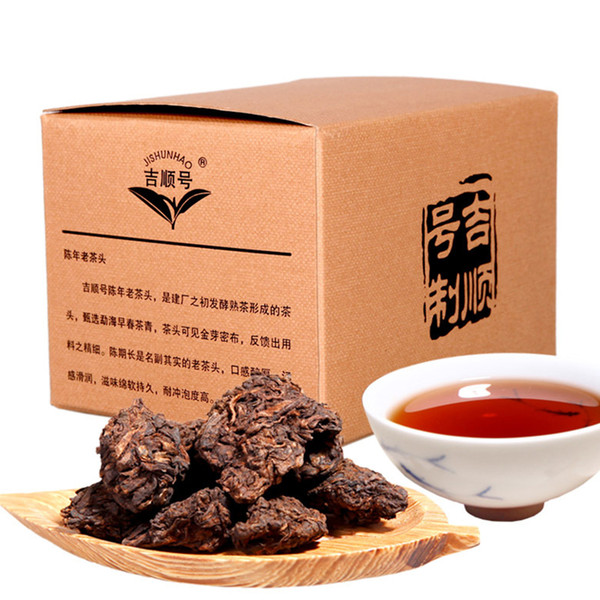 China Yunnan Pu'er Tea Specialty Black Tea Cooked Puer Tea Healthy Food Red Shu Cha 500g