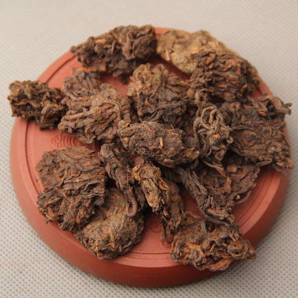2002 Aged Puer Tea Lump of Golden Shoots -500g Tuocha Laochatou Loose Tea Traditional Menghai flavor ripe pu'er pu er pu-erh puerh PP-025
