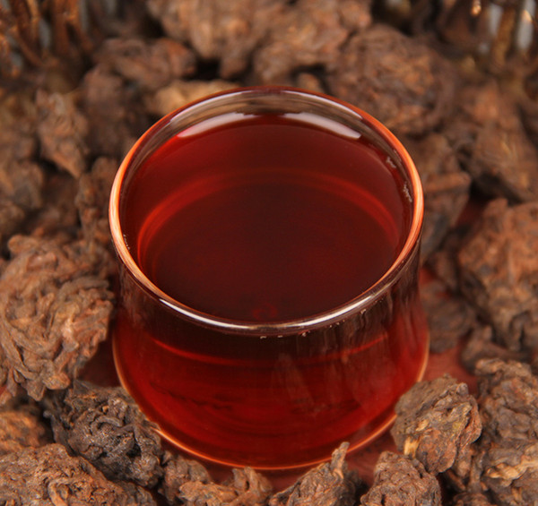 2010 Aged Puer Tea Lump of Shoots with Date Scent -500g Laochatou Traditional Menghai flavor ripe pu'er pu er pu-erh puerh PP-027