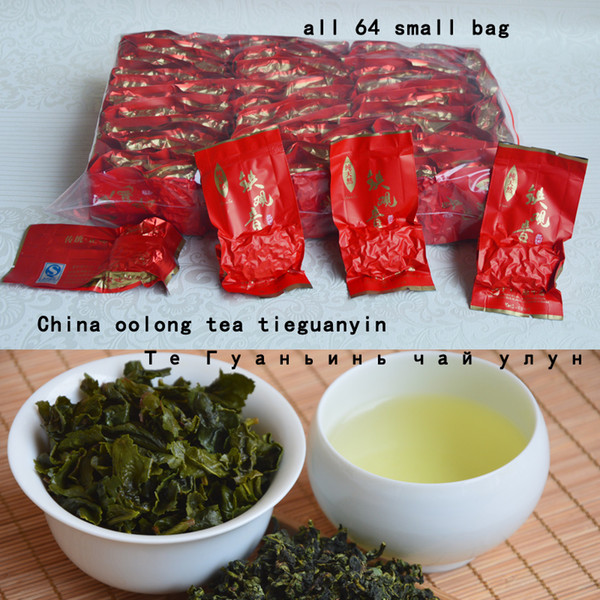500g 64small bags TieGuanYin tea,Fragrance Oolong,china tea health tea anxi tiekuanyin tieguanyin tea Free Shipping