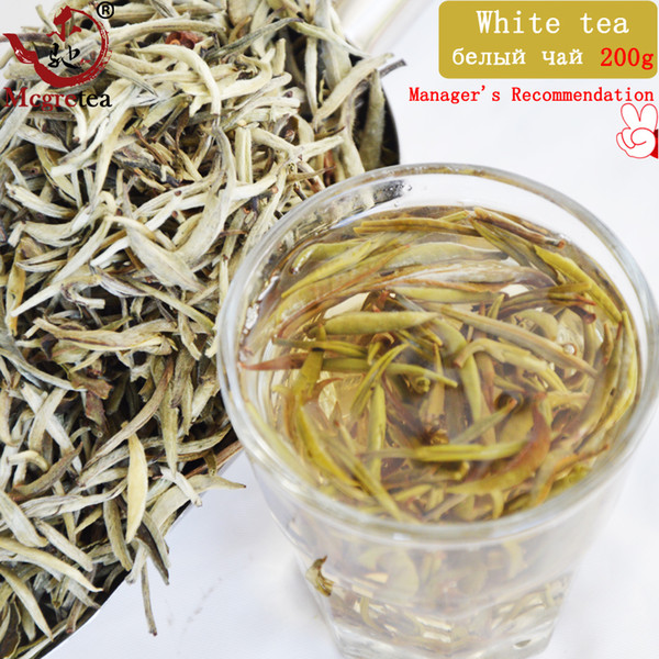 [Mcgretea] New Super Grade 200g Silver Needle, Taimushan Mountain White Tea, Baihao Yingzhen Conquer blood pressure Green Food