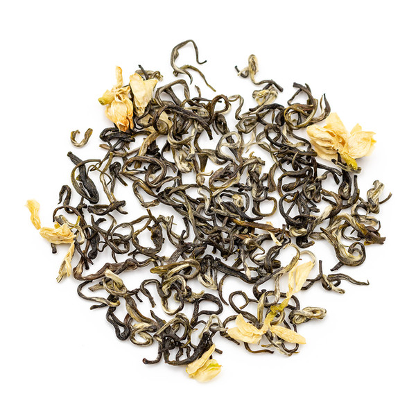 Mountain Emei Maofeng Green Tea with Jasmine, Chinese Jasmine Green Tea Mao Feng Loose Leaf Good for Weight Loss