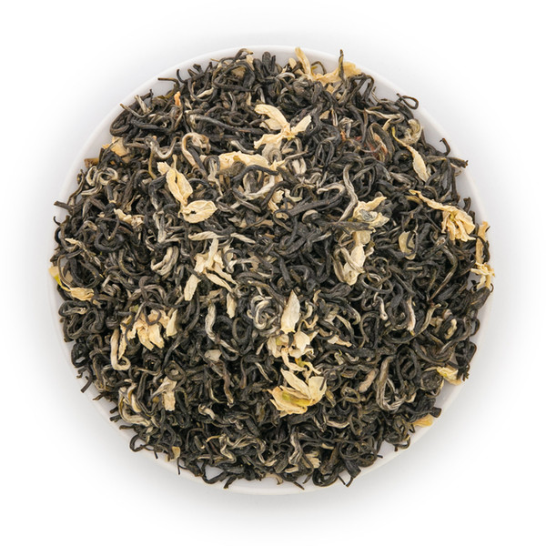 Organic Jasmine Flower Scented Green Tea High Mountain Mao Feng Jasmine Flavour Mo Li Hua Cha Bi Tan Piao Xue Health Benefit