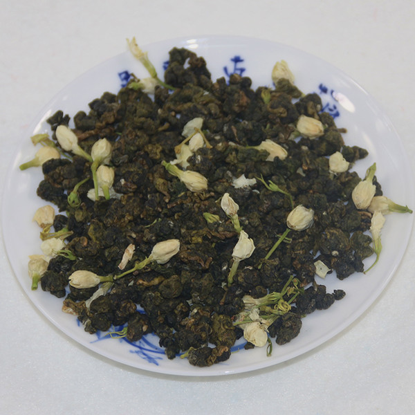 100g Taiwan Oolong Tea With Jasmine Flower, High Mountain Jasmine Oolong Tea, Alishan Wu Long Cha Slimming Benefits