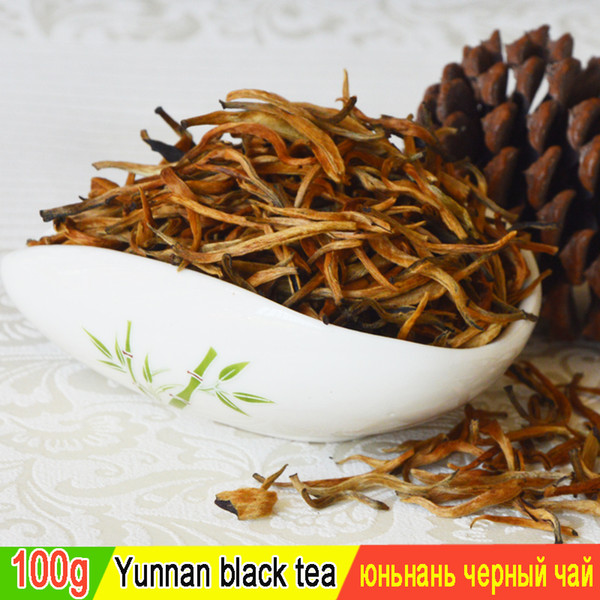 100g .new premium 2019 china Fengqing dian hong, the famous yunnan black tea, organic tea dianhong warm stomachthe for health