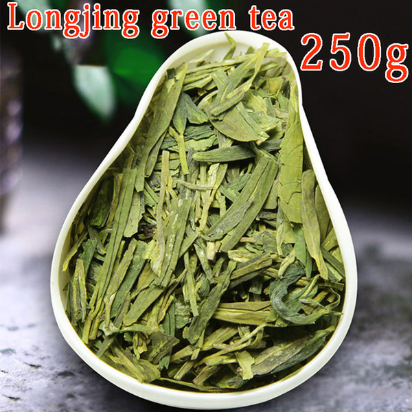 Good 2018 new handmade dragon well organic green tea, good quality Mingqian West Lake Longjing tea leaves 250g +Gift Free shipping
