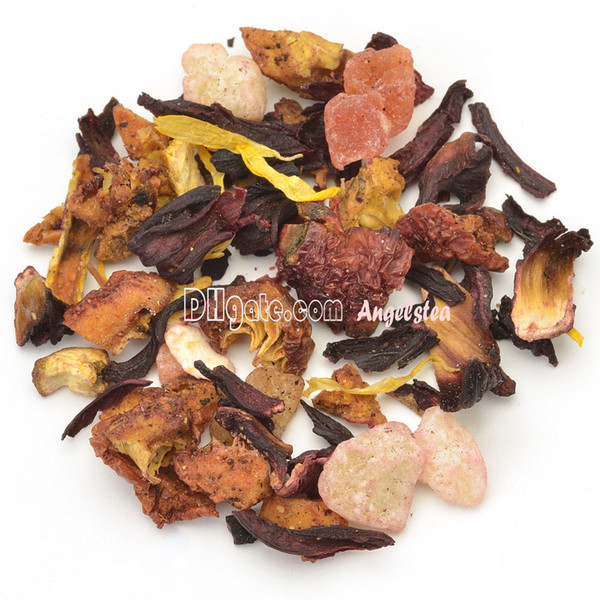 Wholesale 100g Sweet Peach Fruit Tea with Roselle, Apple, Peach, Organge Peel and Chrysanthemum, Free Shipping