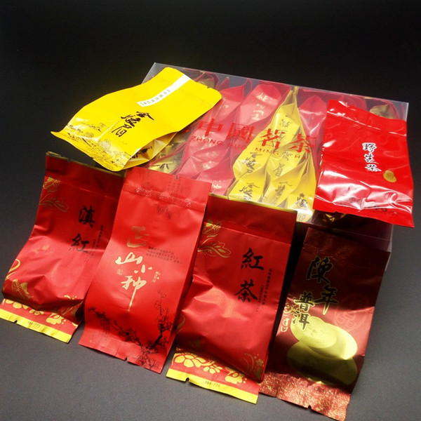 6 kinds of Black tea,Puer tea,36bags Chinese tea,Dianhong,Jinjunmei,Lapsang Souchong,Qimen black tea,Hongluo,Pu er,Free shipping