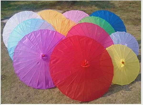 Hot Wedding Parasols Paper Parasol Sun Umbrellas Bridal Accessories Handmade Solid Color Paper Umbrella Sunshade 80 pcs/lot 1203#03