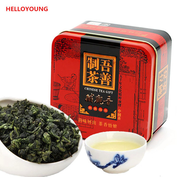 C-WL064 Healthy 155g 10 packs Superior Chinese TiKuanYin Green Tea,TieGuanYin Oolong Tea, Green Food Gift Packing Iron cans Packing