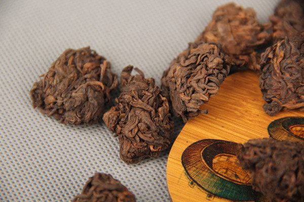 2005 Aged Puer Tea Lump of Shoots -500g Natural Tuocha Laochatou Traditional Menghai flavor ripe pu'er pu er pu-erh puerh PP-026