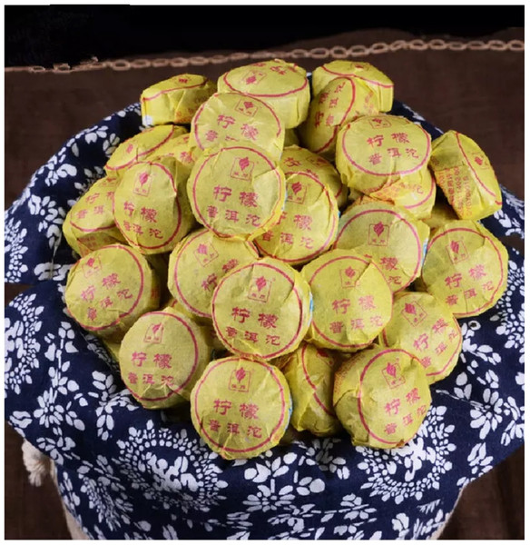Chinese Puer Tea Mini Tuocha 250g, Lemon Pu Erh Shu Tuo Cha,