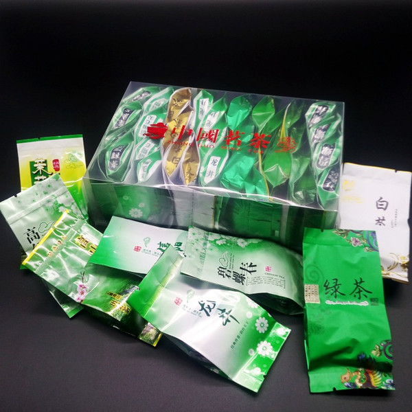 8 kinds of Green tea,32 bags Chinese tea,Maojian,Longjing,Maofeng,Anji white tea,Yunwu,Biluochun,Jasmine tea,Zhuyeqing