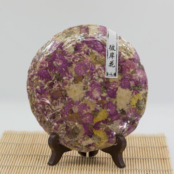 Yunnan High Mountain Three Flowers Tea Cake 200Grams Yunnan Gao Shan San Se Hua Cha Bing