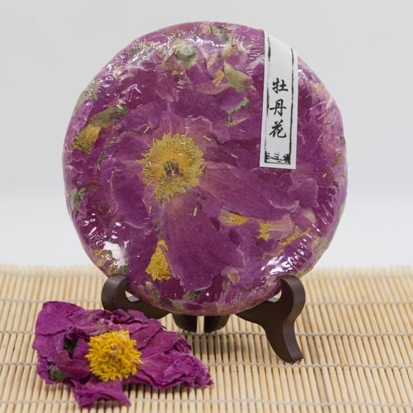 Yunnan High Mountain Peony Tea Cake 200g Herbal Tea Yunan Gao Shan Mu Dan Hua Cha Bing