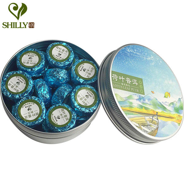 100g Shu Puer Tea 17pcs Mini Tuo Cha lotus leaf Flavor for Slimming classic Pu er
