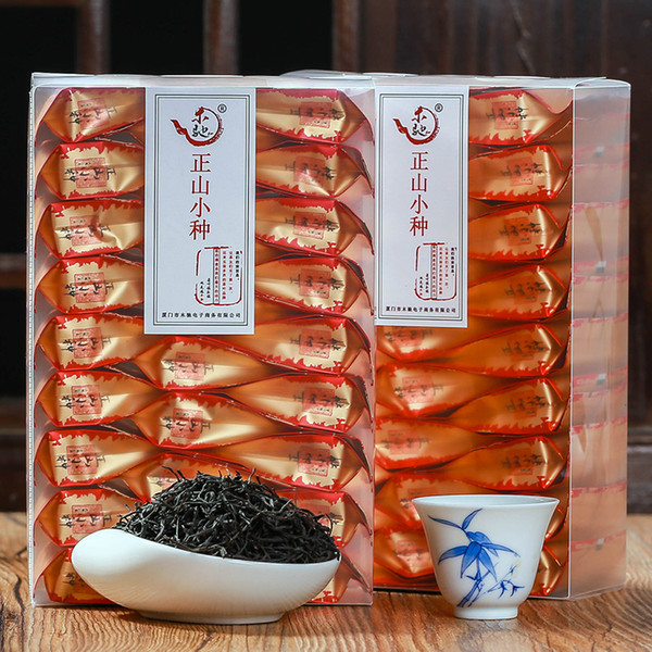 2019 macgetea 250g/2 boxs 50 small bags Black Tea Wuyishan Lapsang souchong tea gift box Tongmu Guan zheng shan xiao zhong