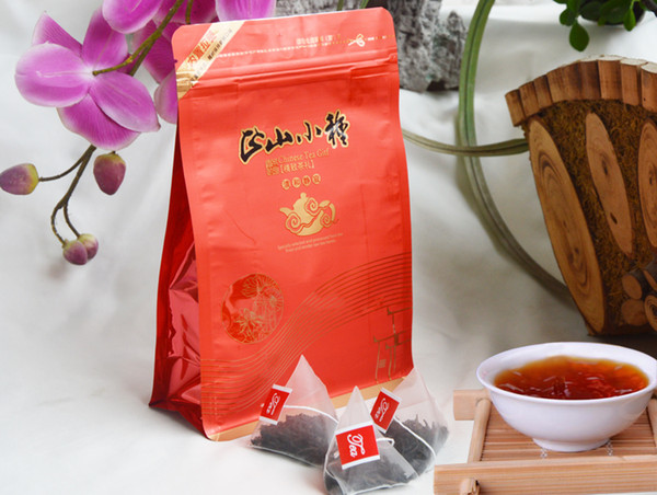2018 spring special tea Lapsang Souchong incense 20 bags/ lots Fujian Wuyishan Black Tea bag Stereo triangle teabag