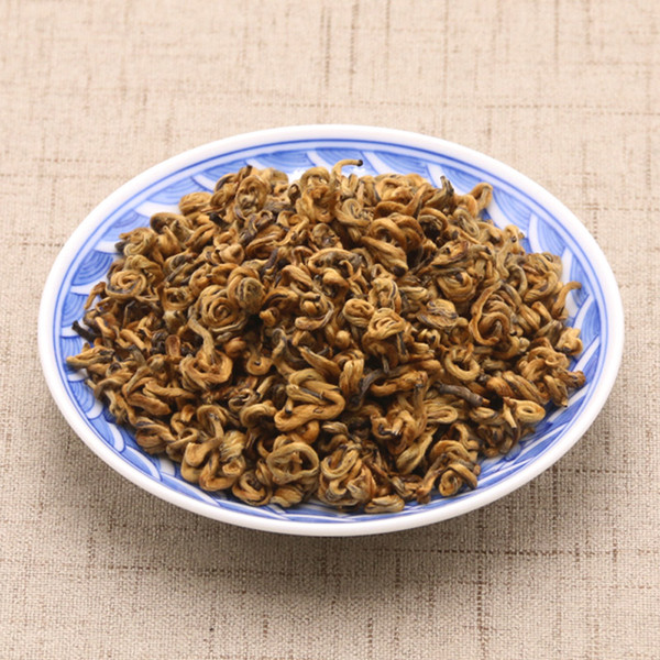 Yunnan Black Tea Dianhong Hong Luo First Grade, Organic Chinese Black Tea Dian Hong 58, Fengqing Dianhong Red Tea Green Food