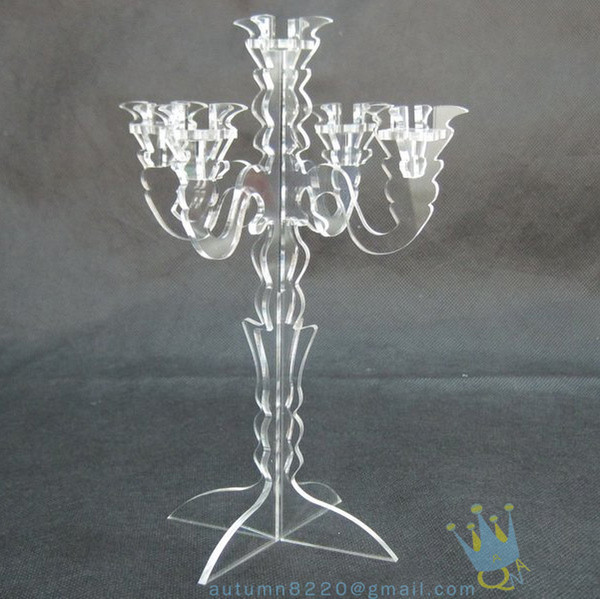 CH (8)-2 clear 18x35cm votive acrylic candle stand
