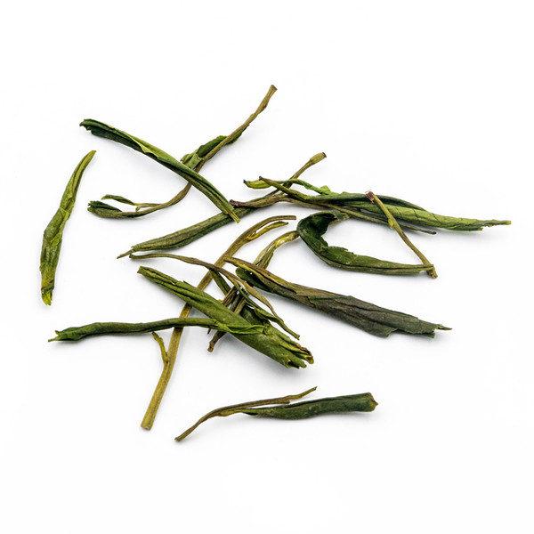 Chinese Green Tea Anji Bai Cha Dragon Shape, China An Ji White Tea Longjing, High Mountain Green Tea Bai Cha Dragon Well