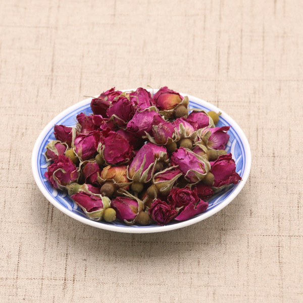 Pingyin Natural Organic Red Rose Flower Tea, Health Care Chinese Rose Buds Blooming Herbal Tea