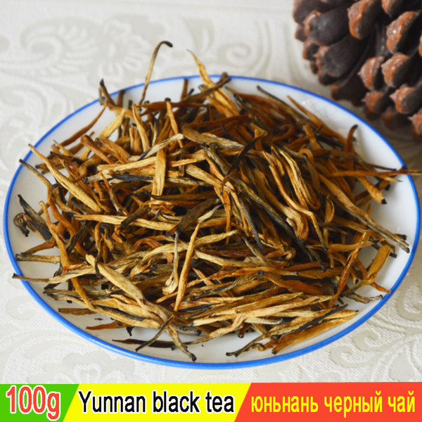 100g 2018 new chinese Dianhong blossom in early spring dian hong black tea Fengqing yunnan dian hong organic food for health car