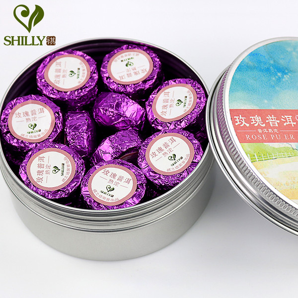 100g ripe Puer Tea 17pcs Mini Tuo Cha Rose Flavor for Slimming Chinese Pu er