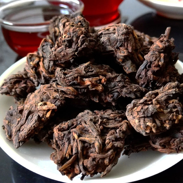 Laochatou Pu'er 100g Puer tea Chatou naturally cooked tea loose tea smothy good for the stomach