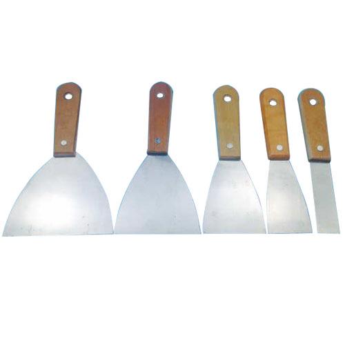 Wood Handle Putty Knife Scraper Blade Scraper Wall Plastering Hand Tool Carbon Steel Batch Knife For Construction Tools