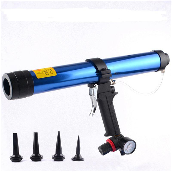 600ml pneumatic air glass glue guns air caulking gun tools