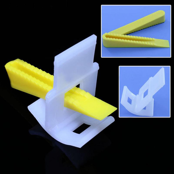 50pcs /bag 100 Tile Leveling System 50 Clips+50 Wedges Tile Leveler Spacers Lippage Tile Leveler