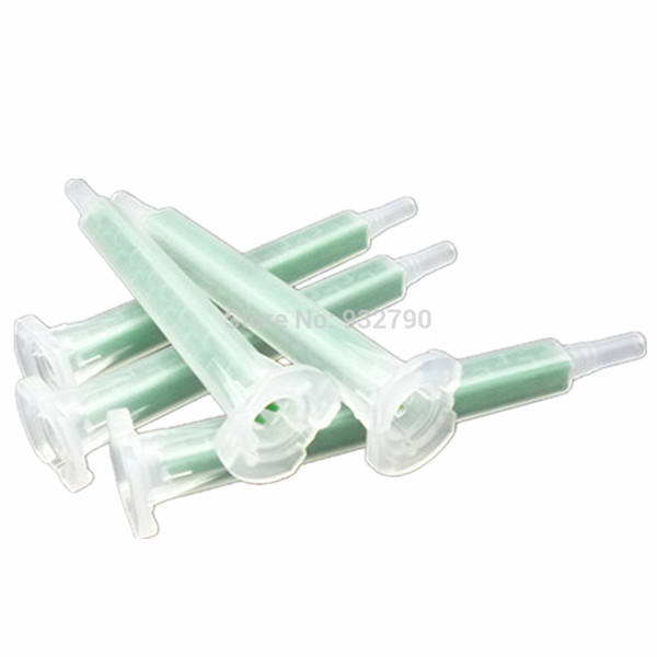 Pack of 5 AB Adhesive Glue Resin Static Mouth Mixing Nozzles Tube Lenth 83mm For AB Glue Gun Square Mixing Tube Needles