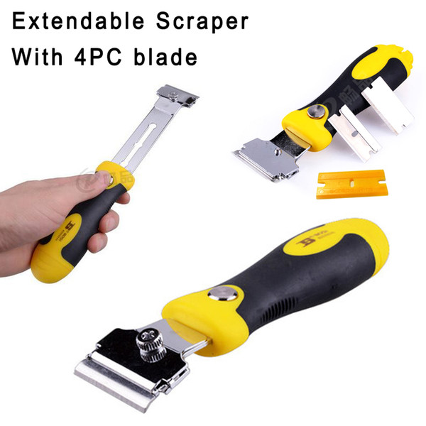 Free Shipping BOSI Multipurpose Extensible Floor Window Wall Razor Putty Knife Scraper 5pc-set