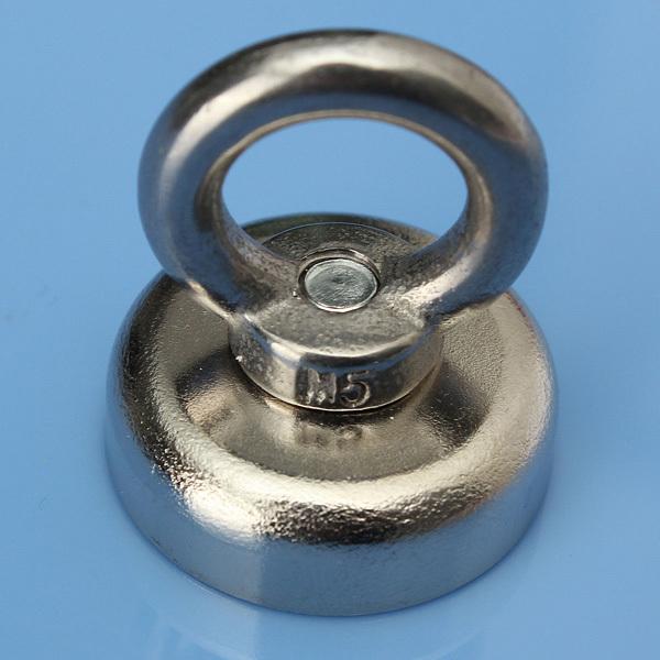 25X30mm Eyebolt Ring Magnet Salvage Tool Neodymium Magnet