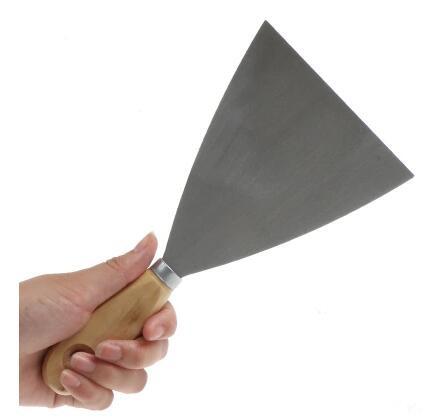 Thickening putty knife, wooden handle, putty knife, clean shovel, scraper, powder wall, small blade.