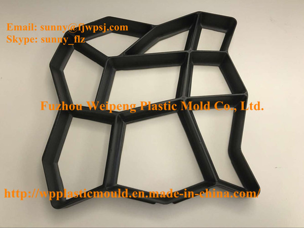 Pavement Mold DIY Garden Path Mould Concrete Plastic Molds (PL40-YL)