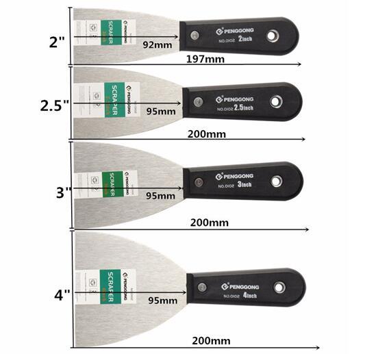 High Quality 4PCS/Set Putty Knife Scraper Blade 1.5