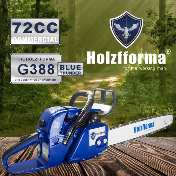 72cc Holzfforma® G388 038 038AV MS380 MS381 Commercial Gasoline ChainSaw with 25inch Guide Bar and Saw Chain Top Quality By Farmerte