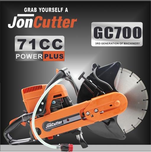 71cc JonCutter GC700 Gasoline Concrete Cut-Off Saw 14 Cement Concrete Cutter Blade Not Included By Farmertec