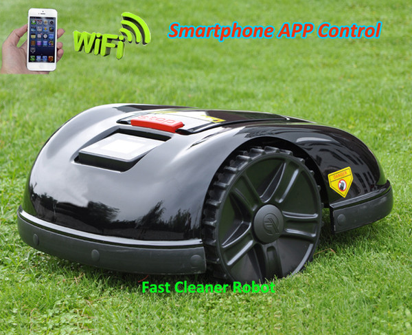 5th Gerneation Robot Grass Cutter Lawn Mower Robot E1600T with 200m virtual wire and 200pcs pegs +4pcs extra Free blade