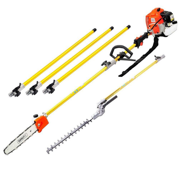 2019 New Model New model 52CC pole saw,pole hedge trimmer,3pcs extensions as bonus