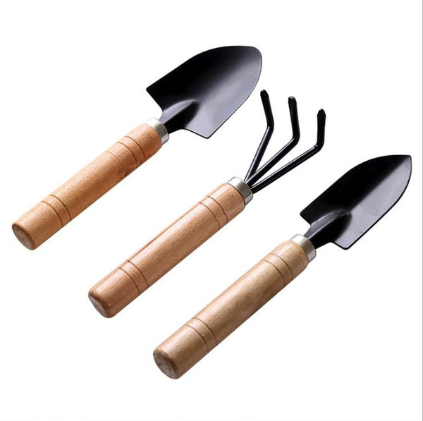 3 Pcs/Set New Creative Gardening Tools Three Piece Mini Garden tools Small Shovel rake Spade Potted Plant Flowers