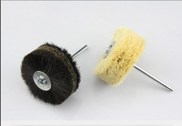 2pc black white Grinding Flower Head Wood Furniture Polishing Brush 80*6*30mm shank Free shipping order<$18no track