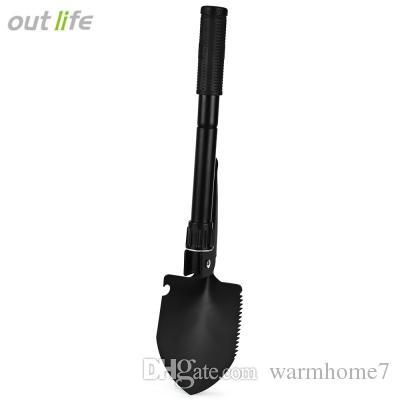 Mini Folding Shovel Survival Spade Entrenching Multi-functional Tool with Carrying Pouch for Camping Hiking Adventure Hot + NB