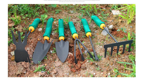 Wholesale Iron Garden Spade Shovel Hoe 6PCS/Set Garden Household Potted Flower Tools For Bonsai